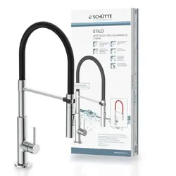 Schütte STILO Spültischarmatur, Chrom/Schwarz, mit.. - Bad-Armatur