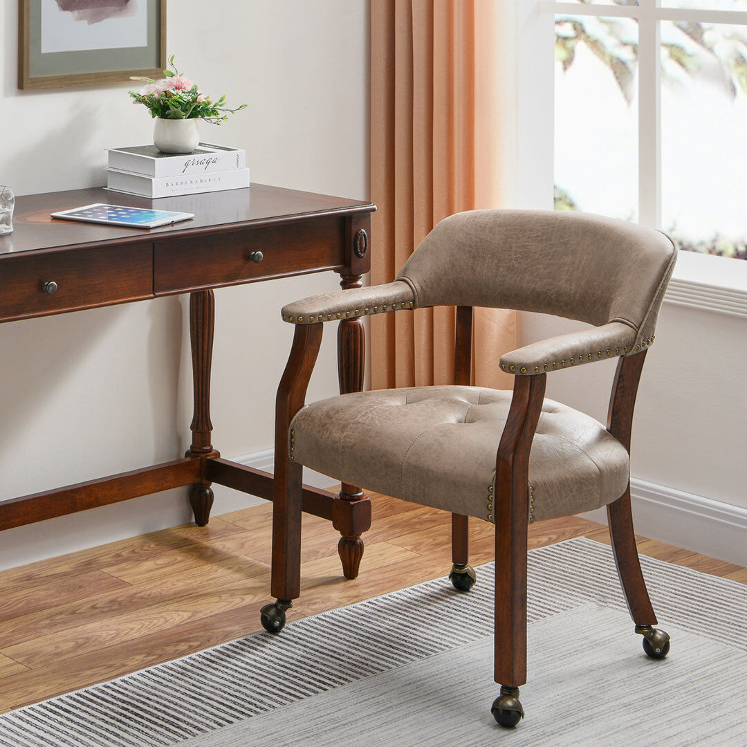 Longshore Tides Bentley Armchair Brown 80cm H X 64cm W X 66cm D