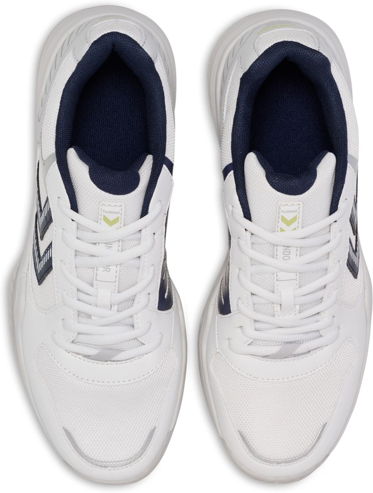 Hallenschuh HUMMEL "ALL COURT", Gr. 41, atmungsaktiv, weiss (hellweiß, lunar rock), Synthetik, Schuhe Hallenschuh, atmungsaktiv, Non-Marking-Sohle hellweiß, lunar rock 41, atmungsaktiv
