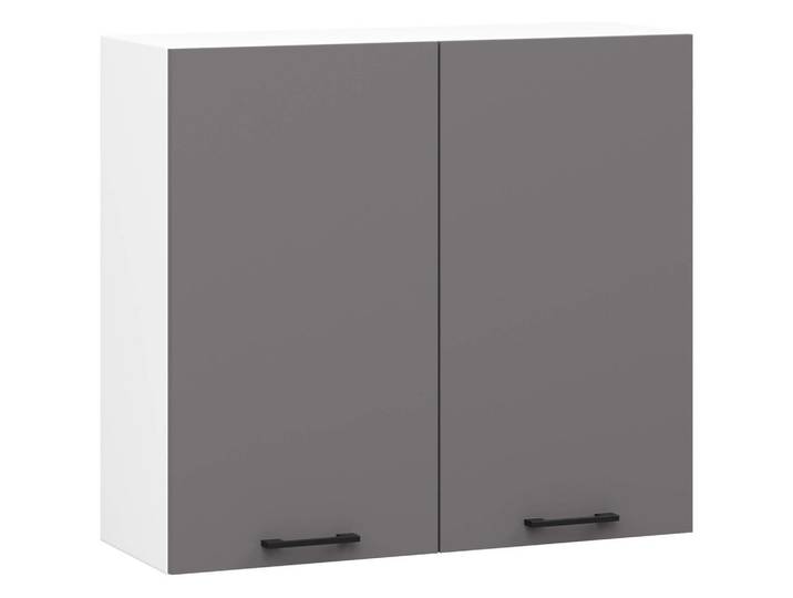 HÄNGESCHRANK Weiß, Graphit Grau 72/80/30