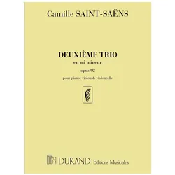 Trio mi mineur no.2 op.92 pour violon, violoncelle et piano, Fachbücher von Camille Saint-Saens