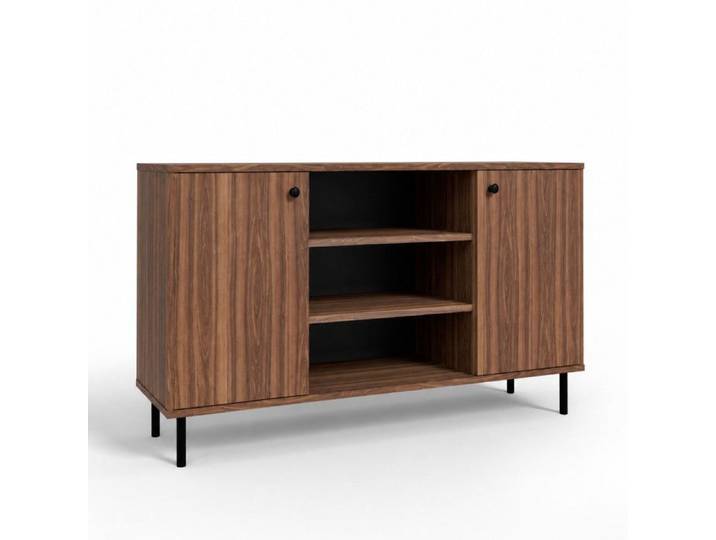 Commode VENUS 2 portes 73 × 137 cm – décor noyer