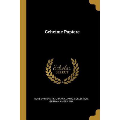 Geheime Papiere, Taschenbuch von , Creative Media Partners, LLC, 978-0-274-22530-9