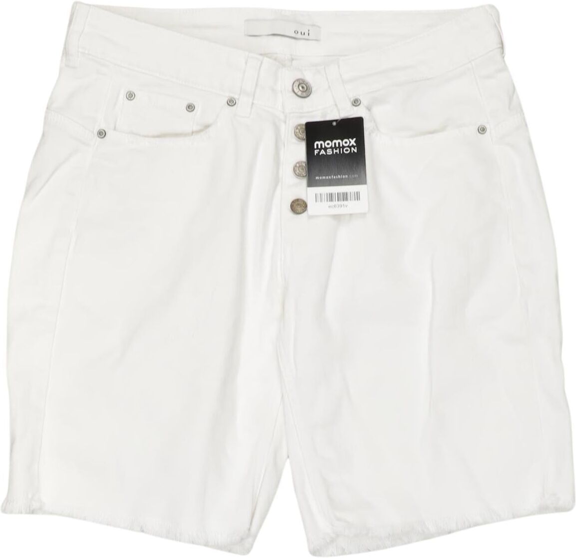 Oui Damen Shorts, Weiß, Gr. EU 36, Elasthan / Baumwolle - Second Hand