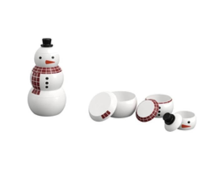 SILVERCREST® Boîte(s) de conservation de Noël, en fer-blanc (Lot de 3 bonhommes de neige)