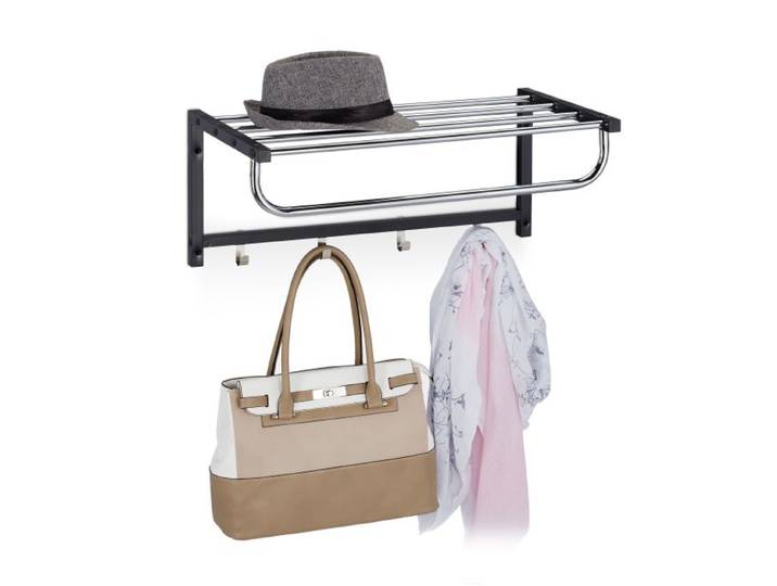 Relaxdays Wandgarderobe mit Ablage
