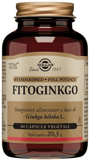 Solgar Fitoginkgo Integratore Antiossidante 60 Capsule Vegetali