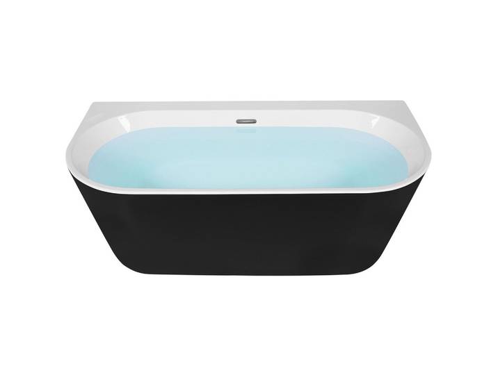 BADEWANNE 80x170x59 cm schwarz Harvey