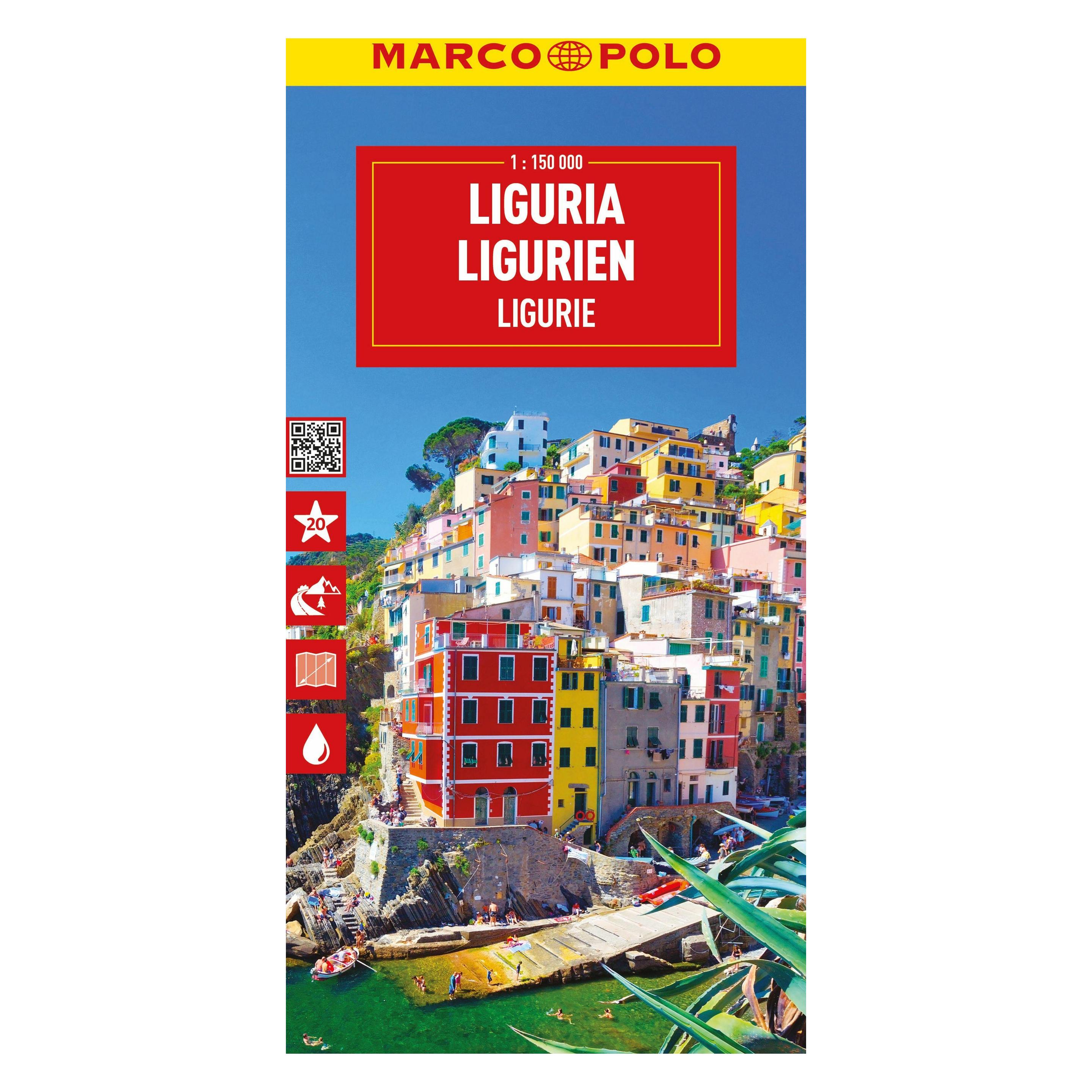 Marco Polo Reisekarte Italien 05 Ligurien 1:150.000 (46319744)