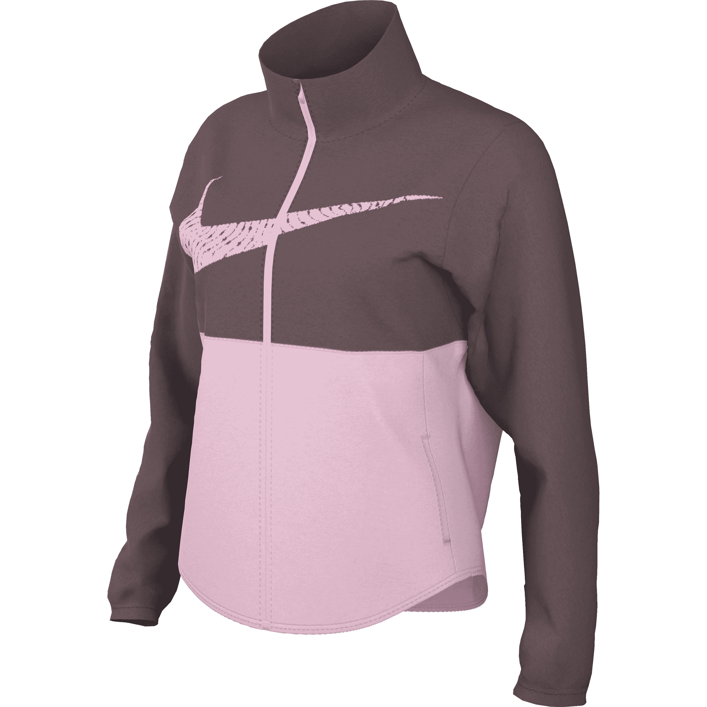 Nike Tempo Swoosh Damen Laufjacke rosa Größe XS Laufen | Trailrunning Schnell trocknend Wasserabweisend
