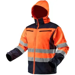 Topex,  Softshell-Warnjacke mit Reflektionsstreifen orange XL (XL)