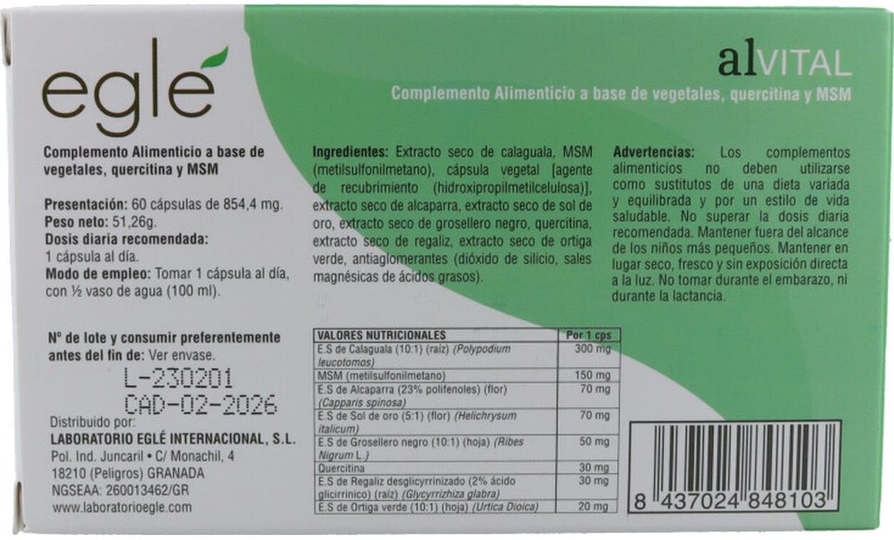 Eglé Egle Alervital 60 caps