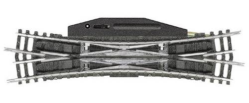 MiniTrix T14960 N Gleis Doppelkreuzungsweiche 129.8mm 15° 362.6mm 1St.