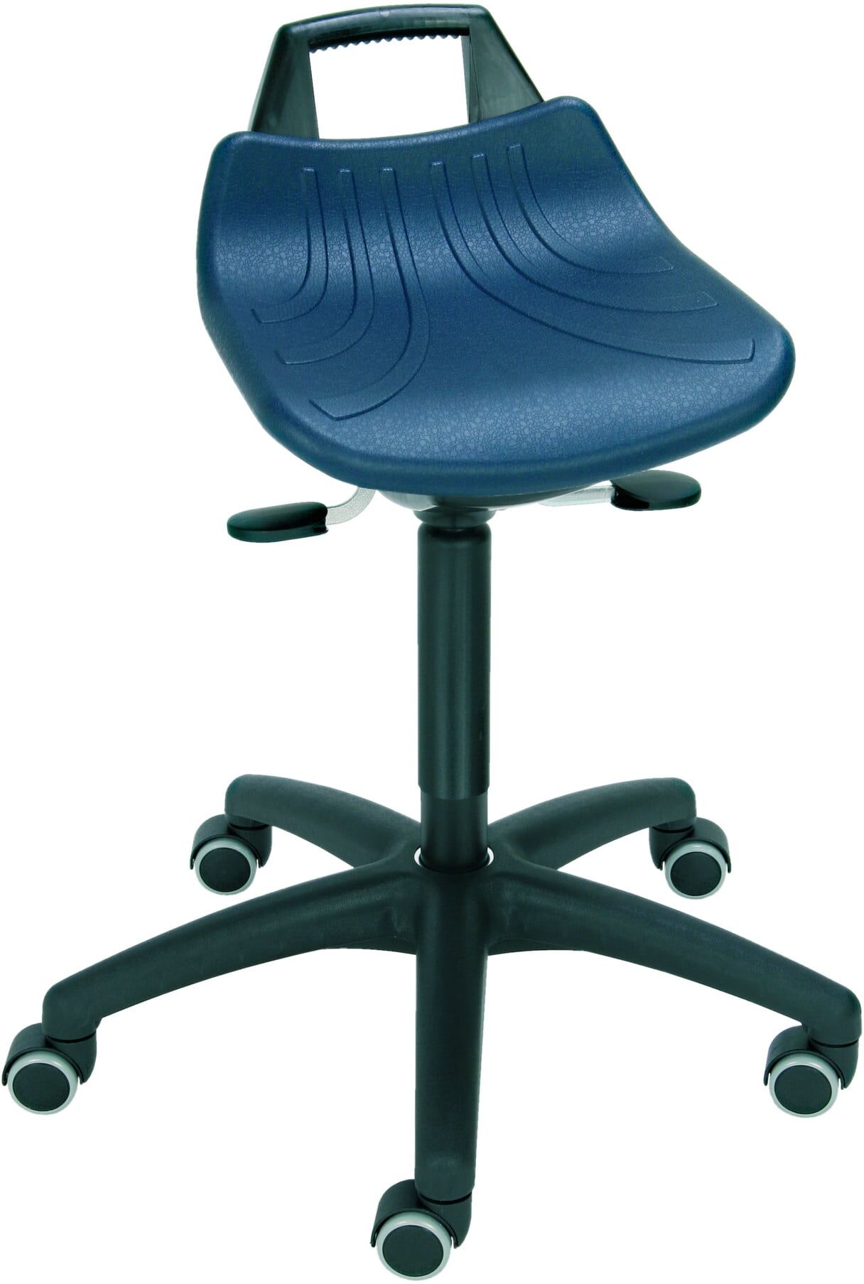 STIER Stehhilfe mit Rollen Sitzhöhe 520-710 mm PU-Sitz mit Tragegriff (904693)