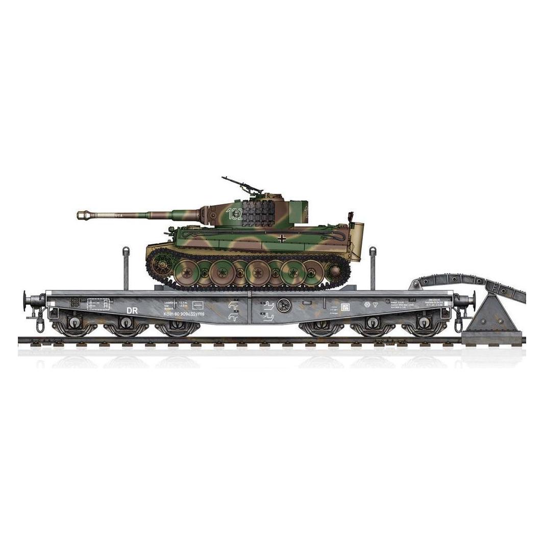 Hobby Boss Schwere Plattformwagen Type SSyms 80&Pz.Kpfw.VI Ausf.E Sd.Kfz181 TigerI(Mid Prod (82934)