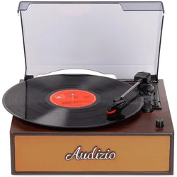Audizio Retro Plattenspieler (Manuell), Plattenspieler, Kupfer, Bronze