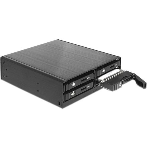 Delock 5.25" Wechselrahmen für 4x 2.5" Festplatten (47220)