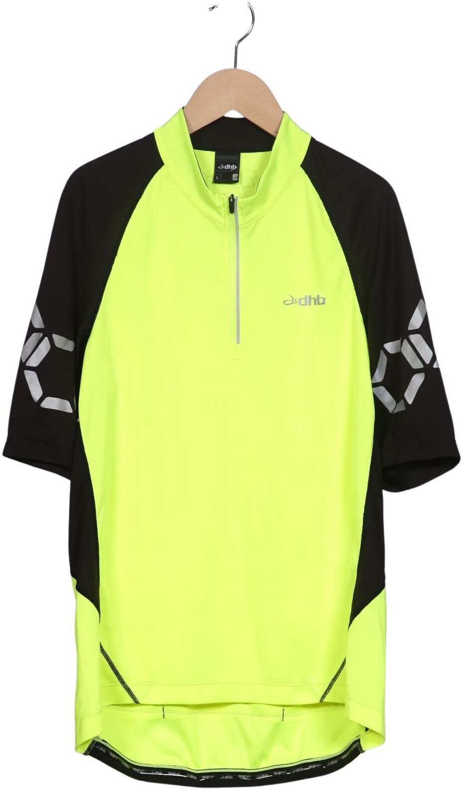 DHB Herren T-Shirt, Neon, Gr. L, Synthetik - Second Hand