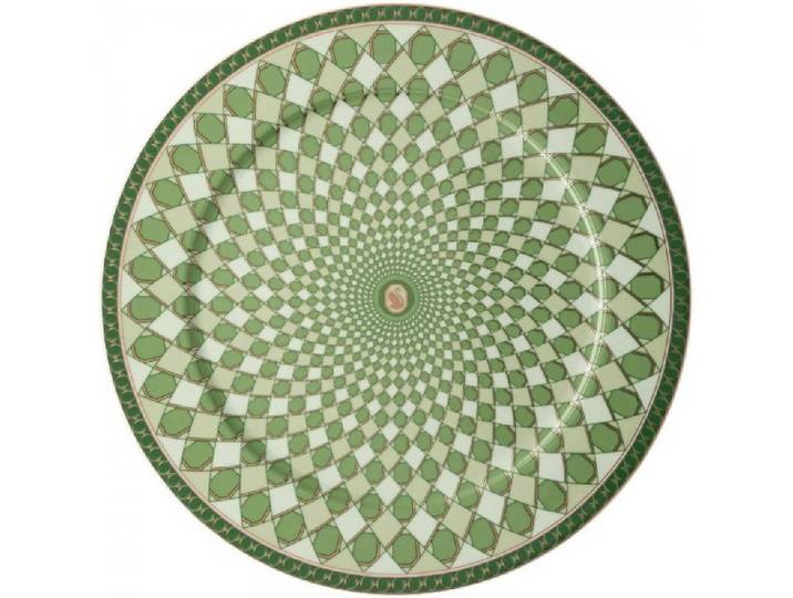 Rosenthal Servierplatte x Swarovski Platzteller Signum Fern (33cm)