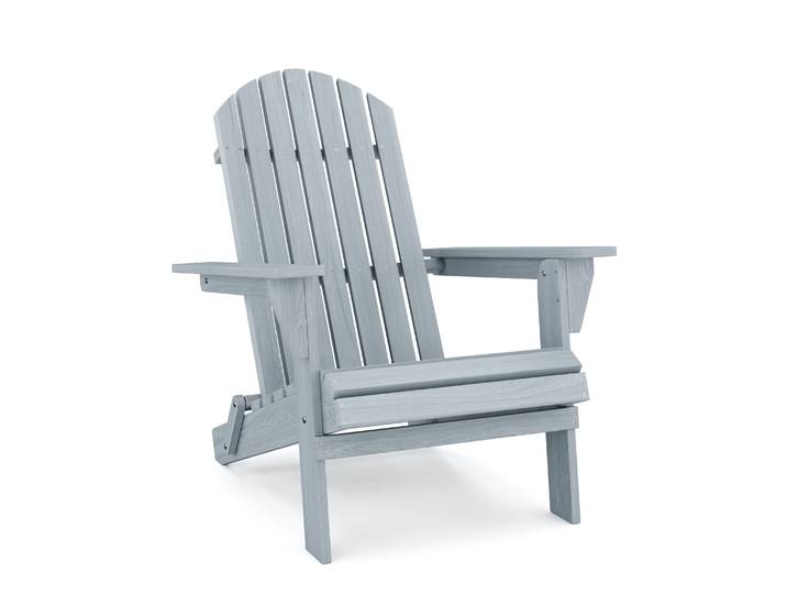 Gartenstuhl Holz ADIRONDACK grau