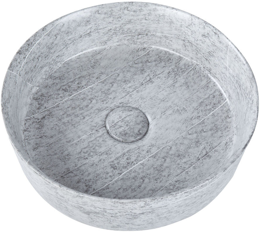 Latitude Run Athar 15 mm L x 15 mm W Ceramic Oval Sink Grey 15mm W