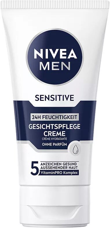 Nivea - Men Sensitive Feuchtigkeitscreme, Men Feuchtigkeitscreme Sensitive, 75 ml