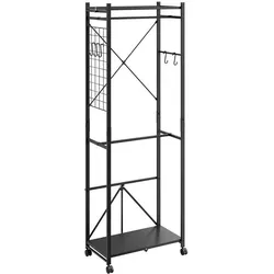SoBuy, Garderobe + Kleiderstange, KLS21-SCH