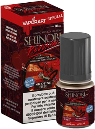 VaporArt Shinobi Revenge Liquido Pronto 10ml Pesca Pitaya Crema