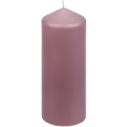 Stumpenkerze 20 cm Wachs Rosa