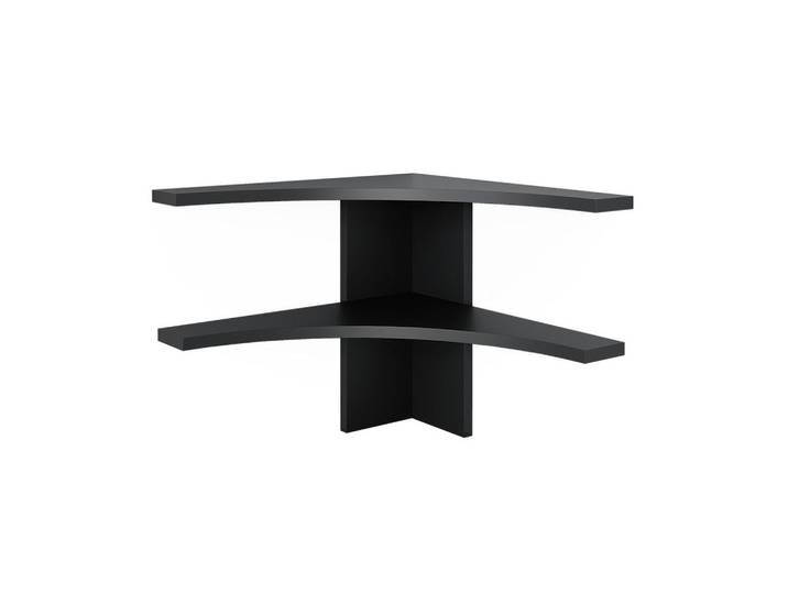 Vicco Eckregal Roman Anthrazit 43.5 x 37 cm, 2 Fächer, Formgebogen, 43.5x37x43.5 cm, Wohnzimmer, Regale, Bücherregale