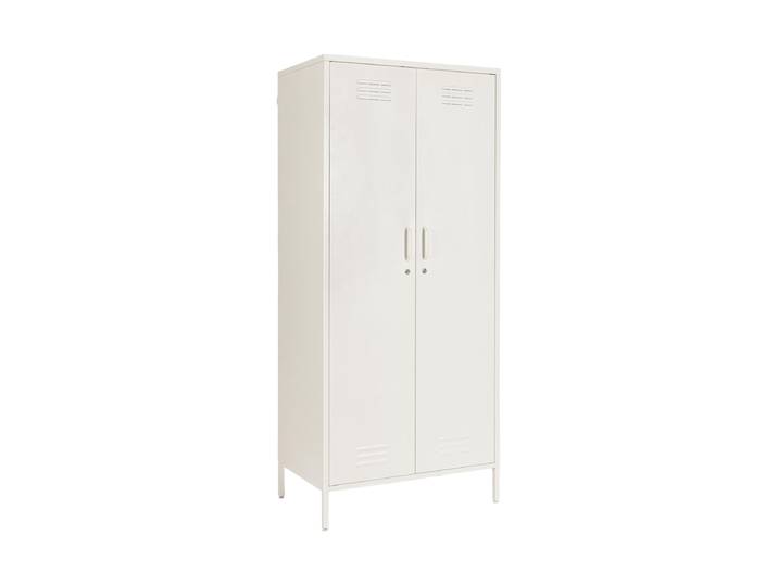 Kleiderschrank „Cambridge“ aus Metall Creme Bizzotto