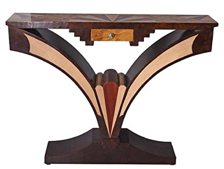 Art Deco Tisch Antik Konsolentisch Wandtisch 20er Jahre Wandkonsole Flurtisch Holz cat034a Palazzo Exklusiv