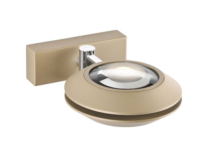 Wandlampe Pure-Oculis Aluminium bronze D: 30cm, 22W LED - LED - Wandlampe- LED Energiesparlampe