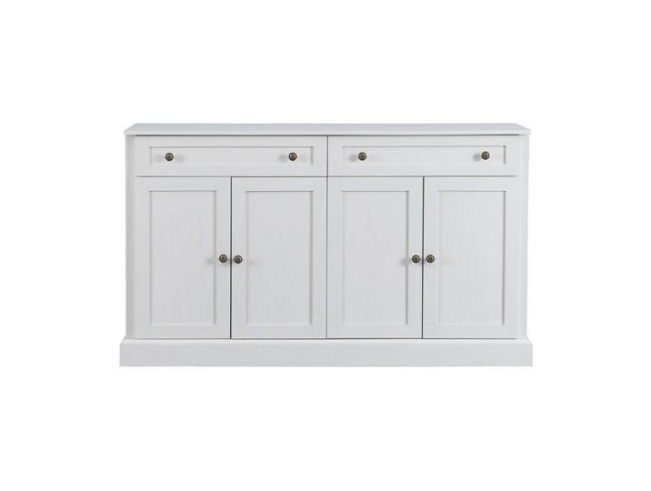 EXTSUD Sideboard 150 cm, Retro-Design, 4 Türen & 2 Schubladen, Retro-Stil, klare Linien, viel Stauraum, einfache Montage.