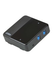 ATEN 2 x 4 USB 3.1 Gen1 Peripheral Sharing Switch USB-Umschalter für die gemeinsame Nutzung von Peripheriegeräten 4 x Gen 1 Desktop (US3324)