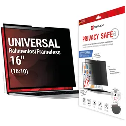 DISPLEX Privacy Safe Blickschutzfilter Uni (randlos) 16", 16:10