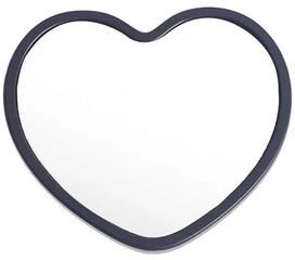 Uplift Essentials Petite Heart Portable Pocket Mirror black