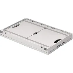 Ringoplast, Lagerbehälter, Faltbox L600xB400xH323mm Inhalt 67 l hellgrau ohne Deckel Polypropylen Durchfassgriffe