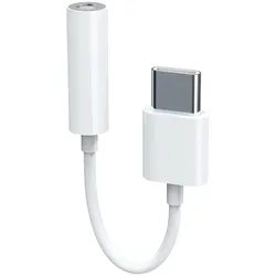 We-Vibe Adaptateur USB Type C vers Jack 3"1/2 (Blanc) (Klinkenadapter), Audio Adapter, Weiss