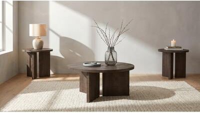 Coaster Aragon Round Coffee and End Table Set