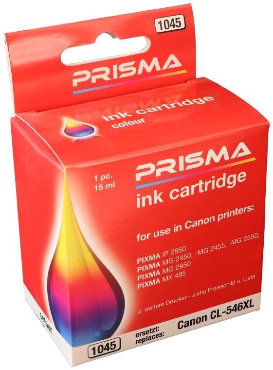 PRISMA 1045 Druckerpatrone für Canon Tintenstrahldrucker, color, 15 ml
