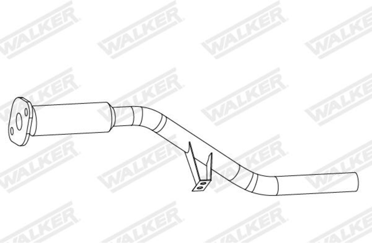 Walker Tubo di scappamento 10934