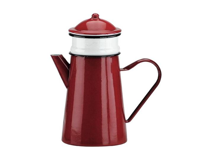 Kaffeekanne Ibili Roja 1,5 Liter , schwarz, weiß, H:22cm, Edelstahl, Metall, Kannen, Kaffeekanne, Kaffeekanne für Filterkaffee