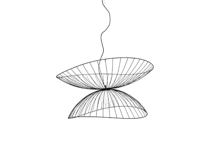 Flexible Design Pendellampe „Ray“ Ø 115 cm - Schwarz Globen Lighting