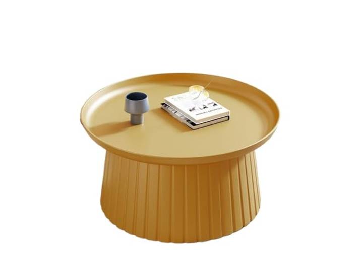 ksjdieunf Couchtisch INS Kleiner Wohnungs-Couchtisch, kreativer Mini-Balkon-Beistelltisch, runder kombinierter Kleiner Tisch im Wohnzimmer Tische for Wohnzimmer(C)