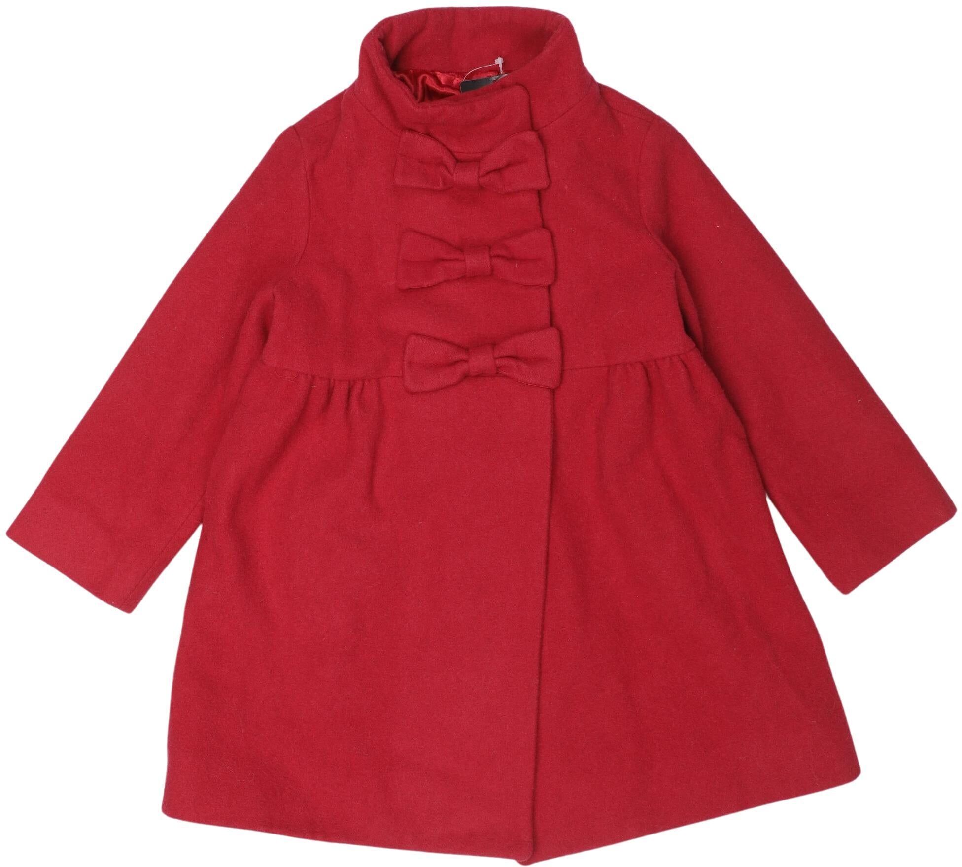 GAP Mädchen Jacke oder Mantel, Rot, Gr. EU 104, Synthetik / Wolle - Second Hand