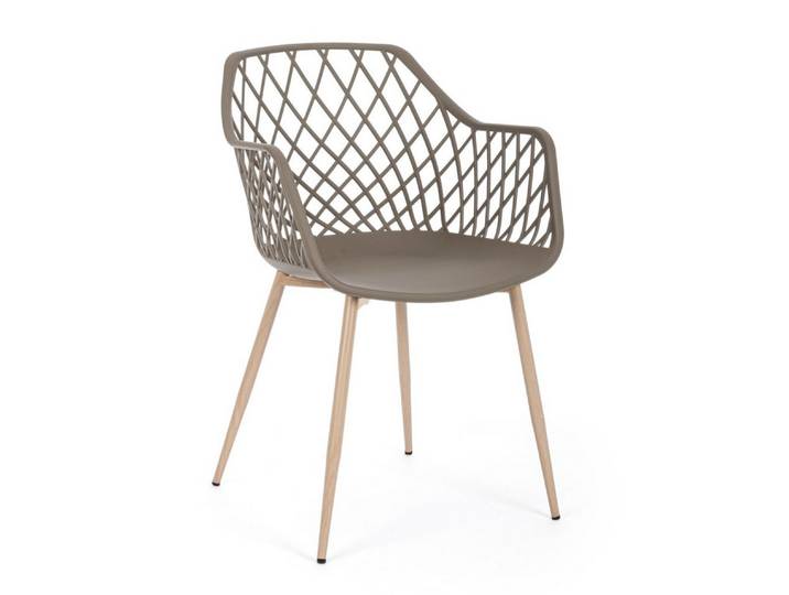 Feeling4Home Stuhl Optik 4er-Set, Taupe
