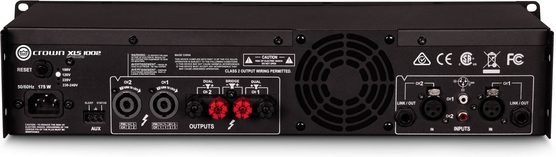 Crown XLS 1002 Amplificador 2x 550W Amplificador