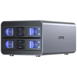 Unitek Kieszeń RAID do dysku SATA 2.5"/3.5" – 4 tryby, 40TB, 5Gb/s, SSD + Festplatte Zubehör