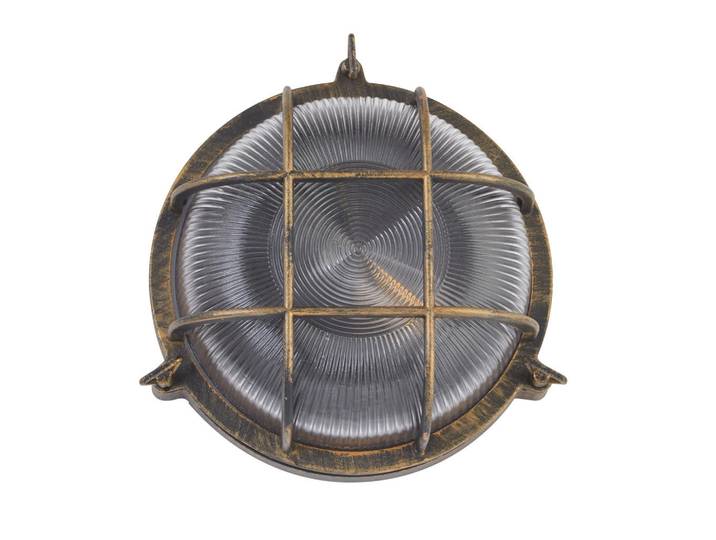 Aussenwandleuchte Bulkhead, Schwarz, Metall, Kunststoff, 11x26.5x26.5 cm, Europäischer Sicherheitsstandard, Lampen & Leuchten, Außenbeleuchtung, Außenleuchten